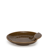 Colour Walnut Flat Bowl